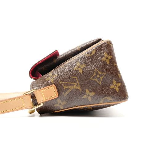 LOUIS VUITTON 2004 Monogram Viva Cite PM Shoulder Bag Brown WS25564