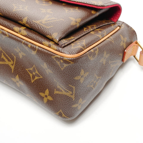 LOUIS VUITTON 2004 Monogram Viva Cite PM Shoulder Bag Brown WS25564
