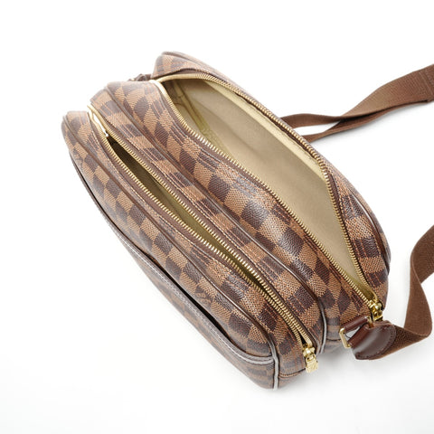 LOUIS VUITTON 2005 Damier Reporter PM Shoulder Bag Brown WS25567