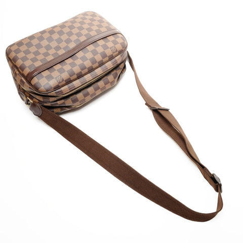 LOUIS VUITTON 2005 Damier Reporter PM Shoulder Bag Brown WS25567