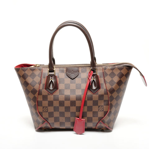 LOUIS VUITTON 2015 Kaisa Tote PM Damier Handbag Brown WS25569