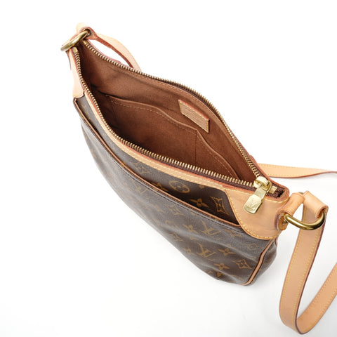 LOUIS VUITTON 2014 Odeon PM Monogram Shoulder Bag Brown WS25570