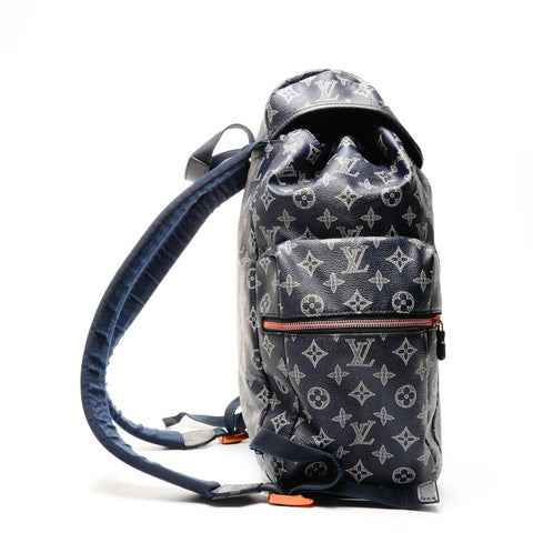 LOUIS VUITTON 2018 Monogram Ink Discovery Backpack Backpack  Daypack Navy WS25572