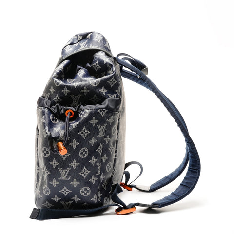 LOUIS VUITTON 2018 Monogram Ink Discovery Backpack Backpack  Daypack Navy WS25572