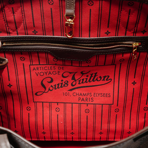 LOUIS VUITTON 2011 Damier Neverfull GM Tote Bag Brown WS25573