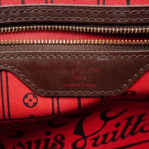 LOUIS VUITTON 2011 Damier Neverfull GM Tote Bag Brown WS25573