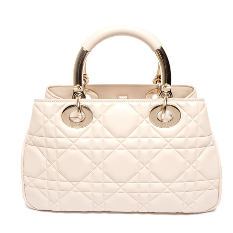 Christian Dior 95.22 Lambskin Cannage Lady Lady All Handbag beige WS25581