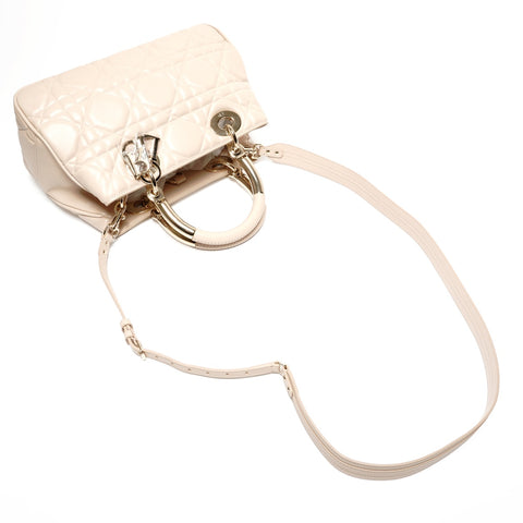 Christian Dior 95.22 Lambskin Cannage Lady Lady All Handbag beige WS25581