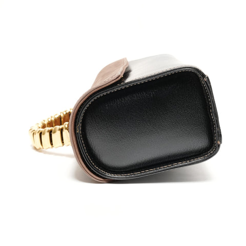 LOEWE Velazquez Twist Leather Boston Bag Handbag black WS25582