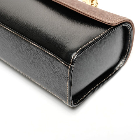 LOEWE Velazquez Twist Leather Boston Bag Handbag black WS25582