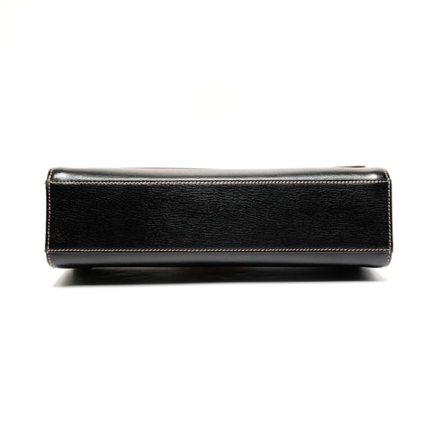 LOEWE Velazquez Twist Leather Boston Bag Handbag black WS25582