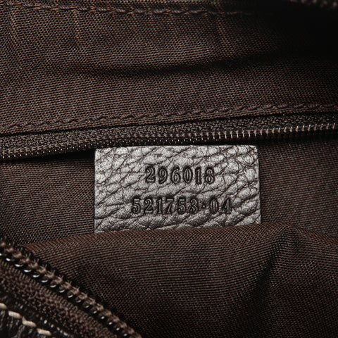 GUCCI GG Supreme One Belt Abby Hobo Shoulder Bag Brown WS25583