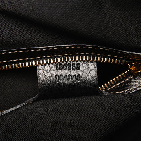 GUCCI GG Canvas Hysteria Handbag Boston bag black WS25584