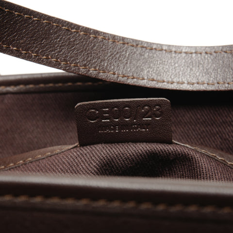 CELINE macadam canvas Handbag Brown WS25588