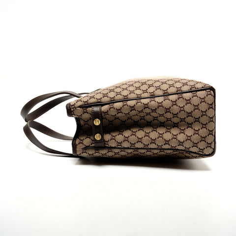 CELINE macadam canvas Handbag Brown WS25588