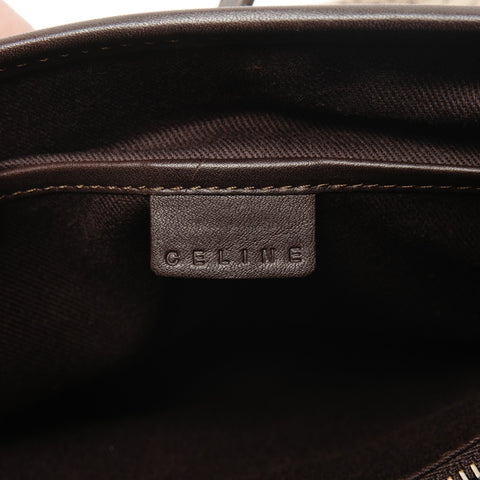 CELINE macadam canvas Handbag Brown WS25588
