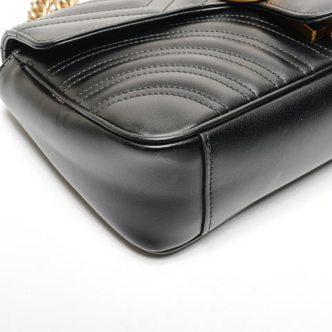 GUCCI GG Marmont 443497 Heart Medium Shoulder Bag black WS25589