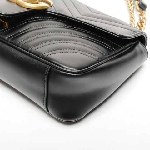 GUCCI GG Marmont 443497 Heart Medium Shoulder Bag black WS25589