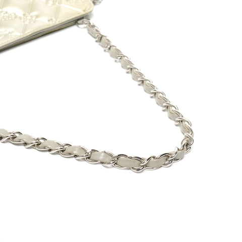 CHANEL No. 13 2009-2010 Patent Leather Icon Motif Chain Shoulder Bag gold WS25591