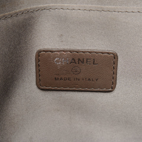 CHANEL No. 13 2009-2010 Patent Leather Icon Motif Chain Shoulder Bag gold WS25591