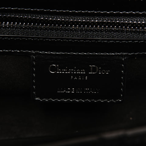 Christian Dior Canop Small Macrocannage Shoulder Bag black WS25592