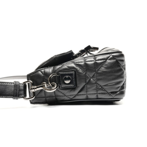 Christian Dior Canop Small Macrocannage Shoulder Bag black WS25592