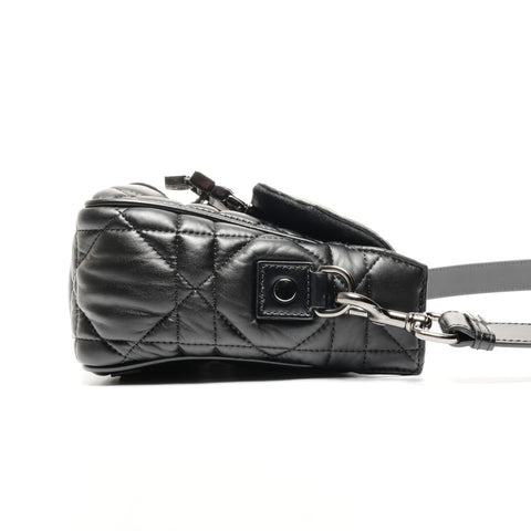 Christian Dior Canop Small Macrocannage Shoulder Bag black WS25592