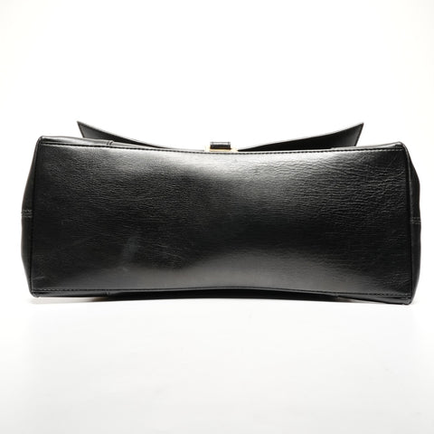 BALENCIAGA Balenciaga Medium Downtown Leather Shoulder Bag black WS25593