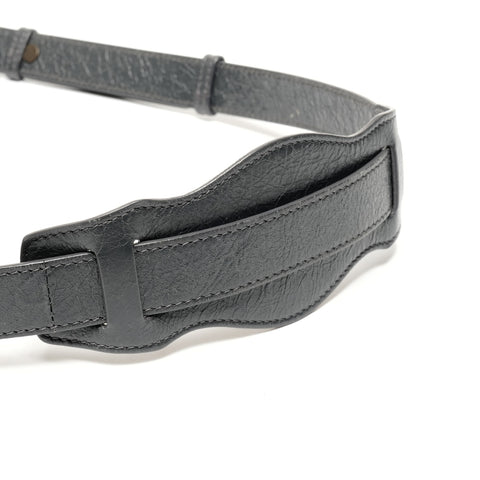 BALENCIAGA Lambskin Mini Pompon Leather Shoulder Bag gray WS25595