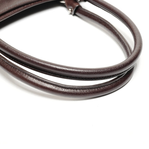 Salvatore Ferragamo Gancini leather Shoulder Bag Brown WS25597