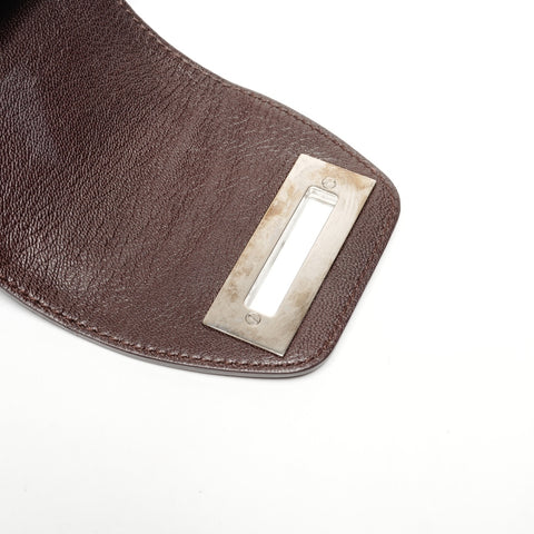 Salvatore Ferragamo Gancini leather Shoulder Bag Brown WS25597