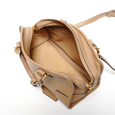 LOEWE 2way Amazona 28 Handbag beige WS25598
