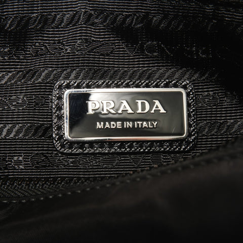 PRADA Re-Nylon Saffiano Pouch with Triangle Logo, Black, 2VH113 Shoulder Bag black WS25599