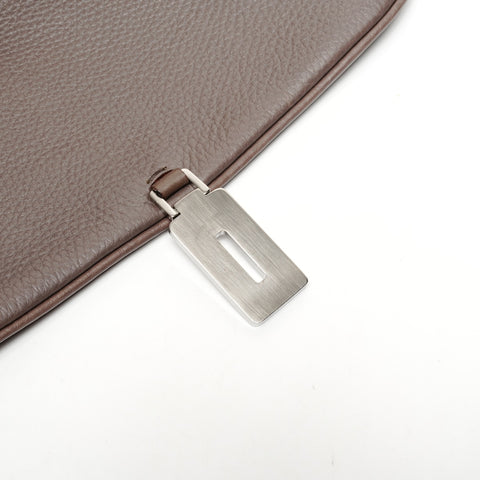 PRADA leather Shoulder Bag gray WS25600