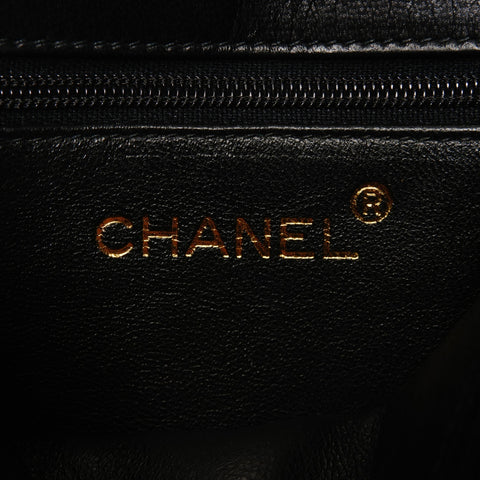 CHANEL 0 Series 1986-1988 Lambskin Mini Flap COCO Mark Shoulder Bag black WS25602