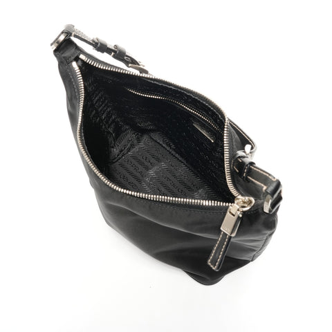 PRADA Nylon Shoulder Bag black WS25604