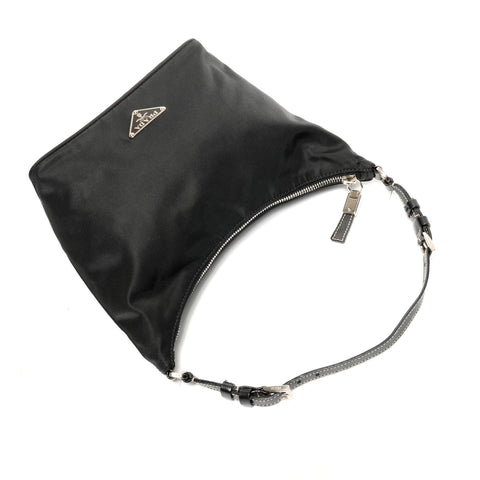 PRADA Nylon Shoulder Bag black WS25604
