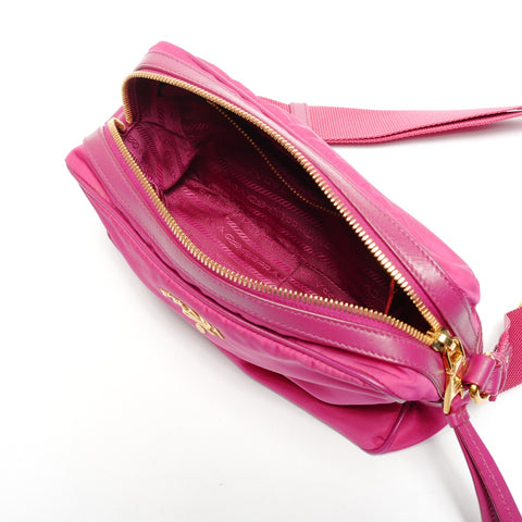 PRADA Nylon Camera Shoulder Bag pink WS25605