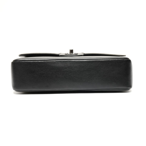 CHANEL 23 Series 20016-2017 Double Flap Chain Leather Two-Tone Shoulder Bag White black WS25606