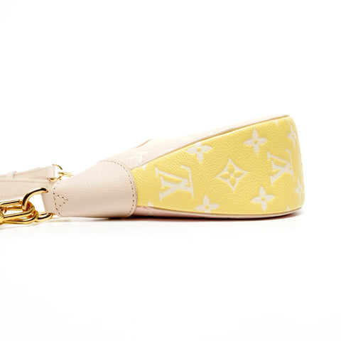 LOUIS VUITTON 2021-2025 Monogram Empreinte Bagatelle NM Shoulder Bag pink WS25607