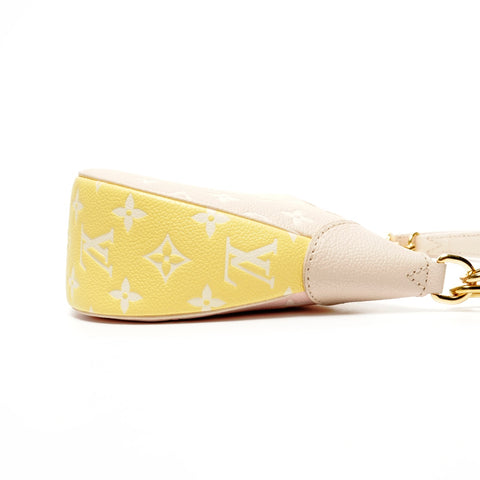 LOUIS VUITTON 2021-2025 Monogram Empreinte Bagatelle NM Shoulder Bag pink WS25607