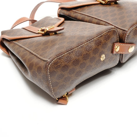 CELINE Macadam Twin PVC Backpack  Daypack Brown WS25608