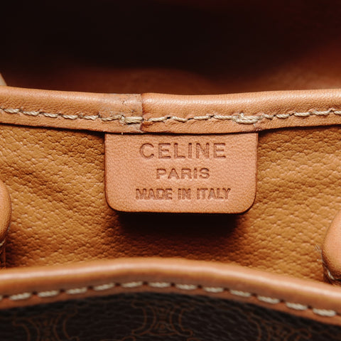 CELINE Macadam Twin PVC Backpack  Daypack Brown WS25608