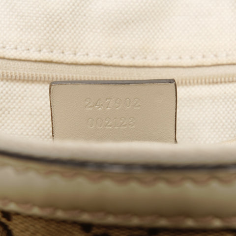 GUCCI Sukey GG Canvas White 2way Shoulder Bag beige WS25609