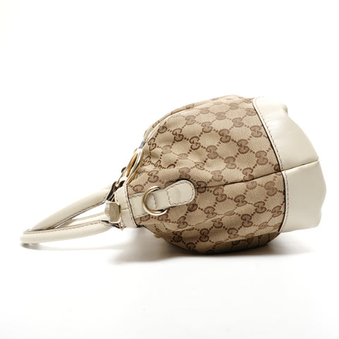 GUCCI Sukey GG Canvas White 2way Shoulder Bag beige WS25609