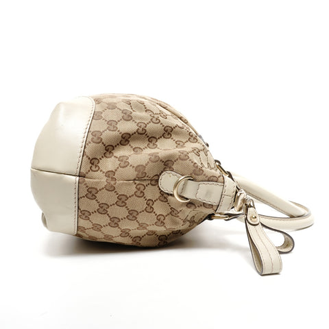 GUCCI Sukey GG Canvas White 2way Shoulder Bag beige WS25609