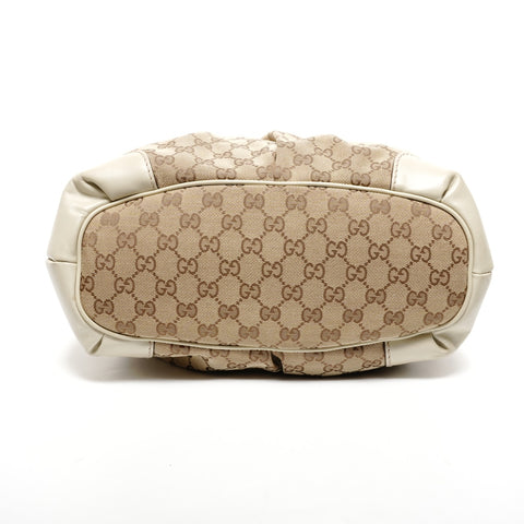 GUCCI Sukey GG Canvas White 2way Shoulder Bag beige WS25609
