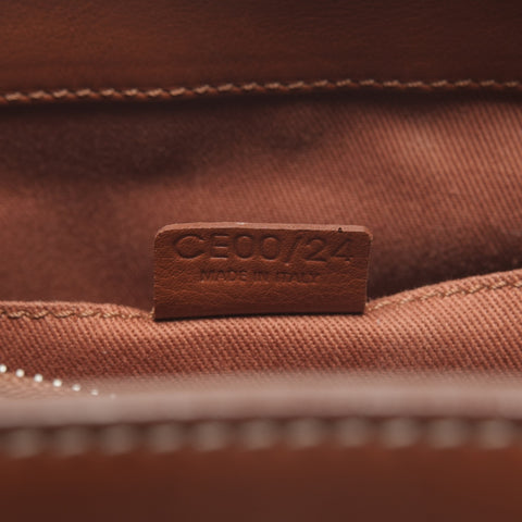 CELINE Leather Boogie Handbag Brown WS25610