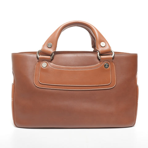 CELINE Leather Boogie Handbag Brown WS25610