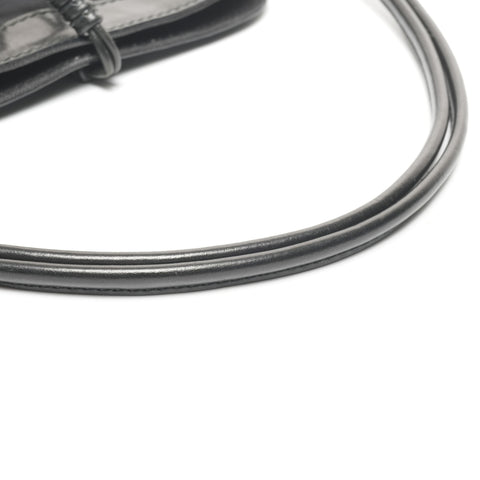 VALENTINO Canvas leather Shoulder Bag black WS25611